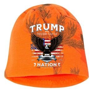 Freedom Fighter Trump Patriotic Eagle Usa Flag Kati - Camo Knit Beanie