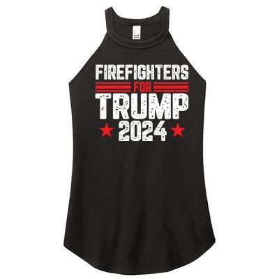 Firefighters For Trump 2024 Support Graphic Women’s Perfect Tri Rocker Tank