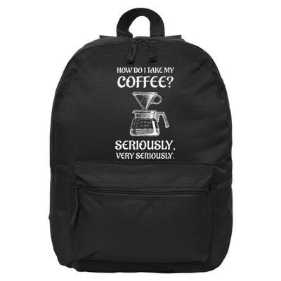 Fun For The Coffee Snob And Barista 16 in Basic Backpack