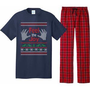 Funny Feel The Joy Ugly Christmas Pajama Set