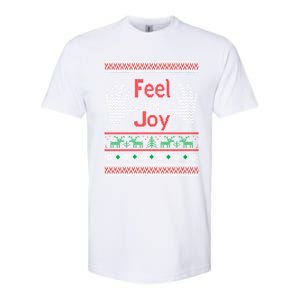 Funny Feel The Joy Ugly Christmas Softstyle CVC T-Shirt