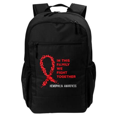 Family Fight Together Hemophilia Warrior Awareness Ribbon Gift Backpack
