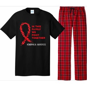 Family Fight Together Hemophilia Warrior Awareness Ribbon Gift Pajama Set