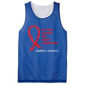 Family Fight Together Hemophilia Warrior Awareness Ribbon Gift Mesh Reversible Basketball Jersey Tank