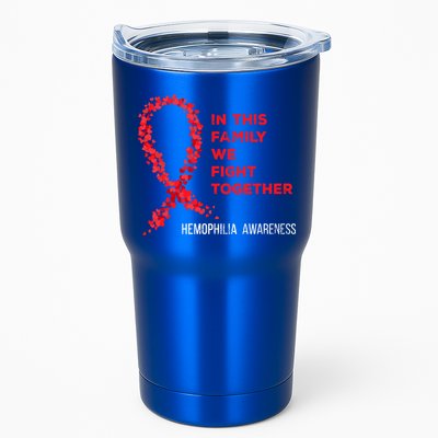 Family Fight Together Hemophilia Warrior Awareness Ribbon Gift Tumbler