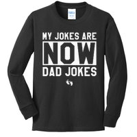 Funny First Time Dad Gifts For New Father Dad Jokes Kids Long Sleeve Shirt