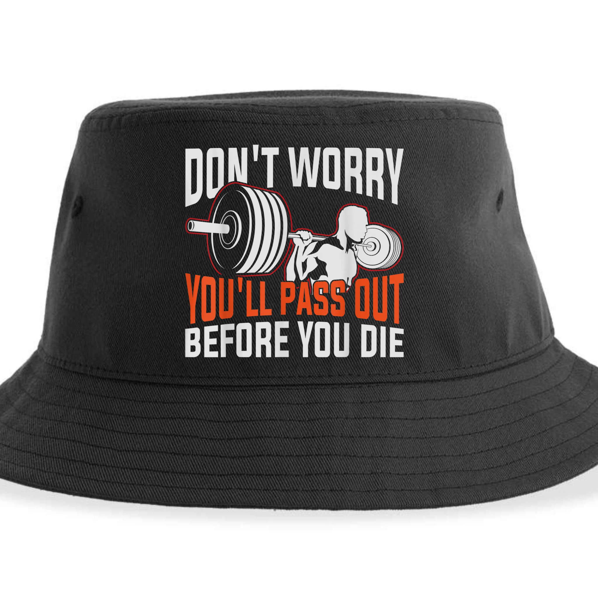 Funny Fitness Trainer Gift Gym Workout Personal Trainer Sustainable Bucket Hat