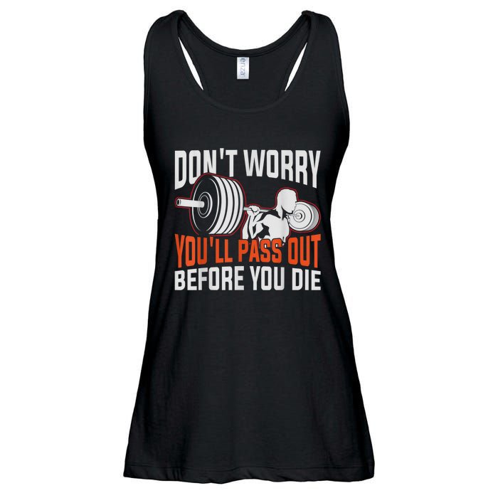 Funny Fitness Trainer Gift Gym Workout Personal Trainer Ladies Essential Flowy Tank