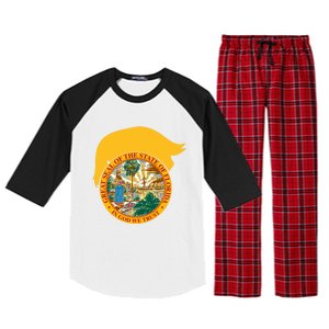 Florida For Trump Floridians Love 2024 Trump President Vote Great Gift Raglan Sleeve Pajama Set