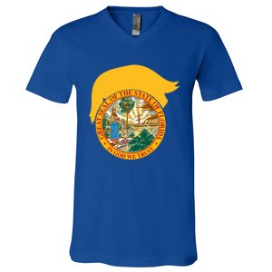 Florida For Trump Floridians Love 2024 Trump President Vote Great Gift V-Neck T-Shirt