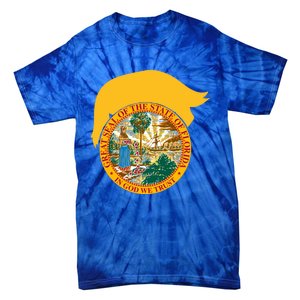 Florida For Trump Floridians Love 2024 Trump President Vote Great Gift Tie-Dye T-Shirt