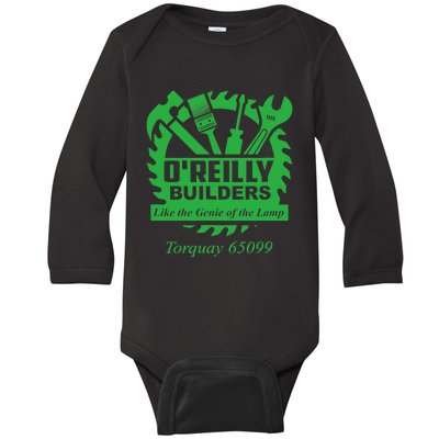 Funny Fawlty Towers, Basil Fawlty, O'Reilly Builders Parody Baby Long Sleeve Bodysuit