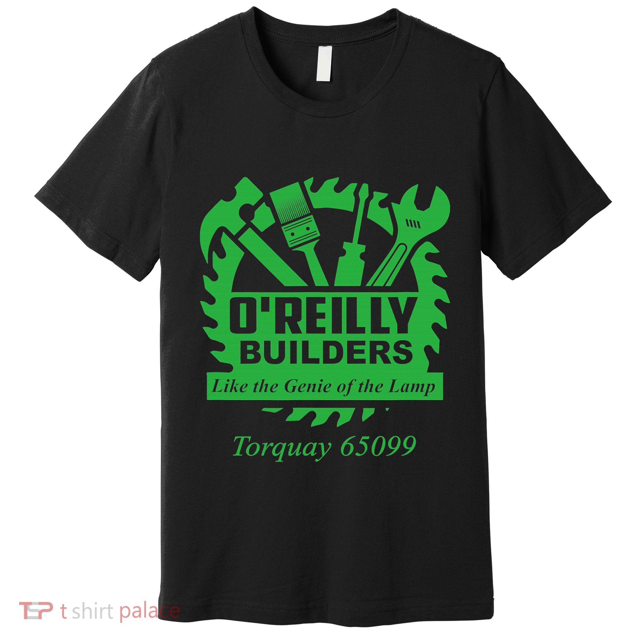 Funny Fawlty Towers, Basil Fawlty, O'Reilly Builders Parody Premium T-Shirt
