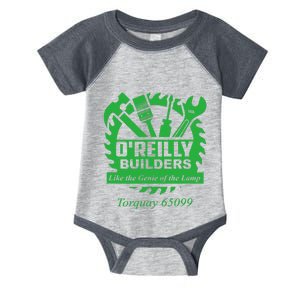 Funny Fawlty Towers, Basil Fawlty, O'Reilly Builders Parody Infant Baby Jersey Bodysuit