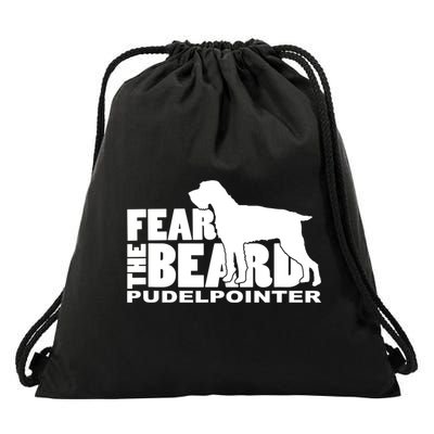 Funny Fear The Beard Gift Funny Pudelpointer Gift Drawstring Bag