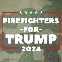 Firefighters For Trump 2024 Legacy Tie Dye Trucker Hat