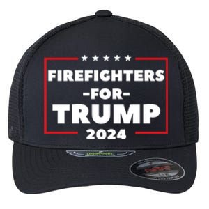 Firefighters For Trump 2024 Flexfit Unipanel Trucker Cap