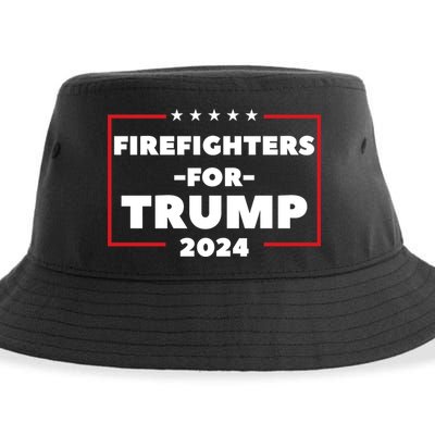 Firefighters For Trump 2024 Sustainable Bucket Hat