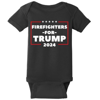 Firefighters For Trump 2024 Baby Bodysuit