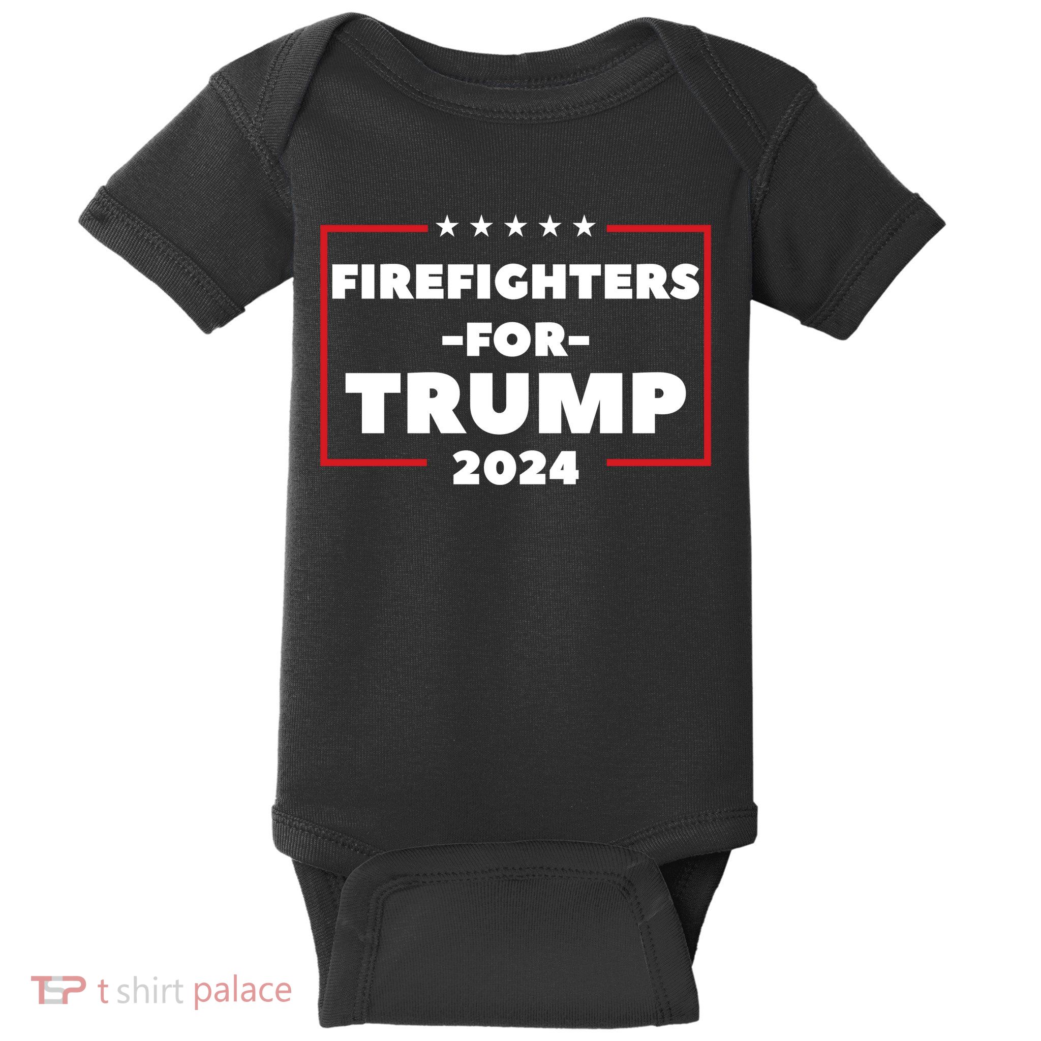 Firefighters For Trump 2024 Baby Bodysuit