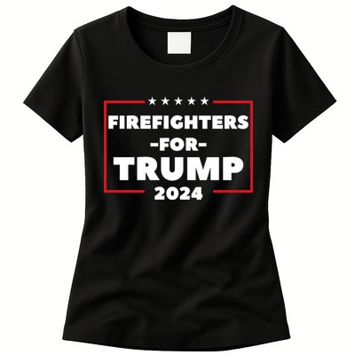 Firefighters For Trump 2024 Womens T-Shirt