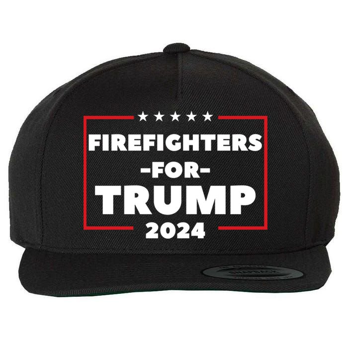 Firefighters For Trump 2024 Wool Snapback Cap