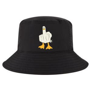 Funny Flipping The Bird Duck Cool Comfort Performance Bucket Hat