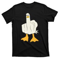 Funny Flipping The Bird Duck T-Shirt