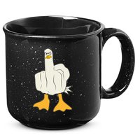 Funny Flipping The Bird Duck 15oz Campfire Ceramic Mug