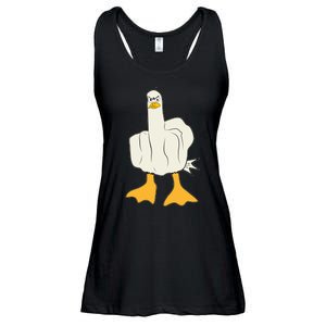 Funny Flipping The Bird Duck Ladies Essential Flowy Tank