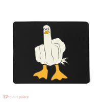 Funny Flipping The Bird Duck Mousepad