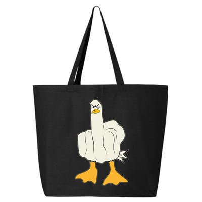 Funny Flipping The Bird Duck 25L Jumbo Tote