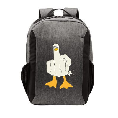 Funny Flipping The Bird Duck Vector Backpack