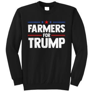 Farmers For Trump 2024 American Election Pro Trump Farmers Sweatshirt