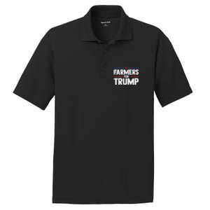 Farmers For Trump 2024 American Election Pro Trump Farmers PosiCharge RacerMesh Polo