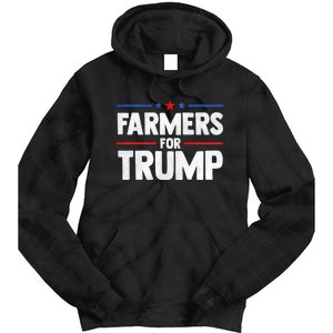 Farmers For Trump 2024 American Election Pro Trump Farmers Tie Dye Hoodie