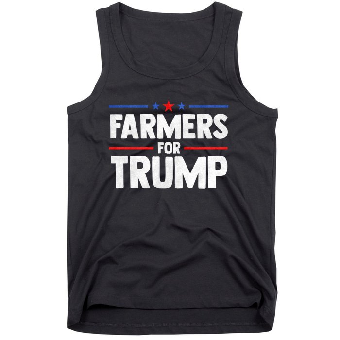 Farmers For Trump 2024 American Election Pro Trump Farmers Tank Top