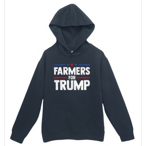 Farmers For Trump 2024 American Election Pro Trump Farmers Urban Pullover Hoodie