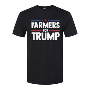 Farmers For Trump 2024 American Election Pro Trump Farmers Softstyle CVC T-Shirt