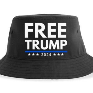 freetrump Free Trump Trump is innocent Free Trump 2024 Sustainable Bucket Hat