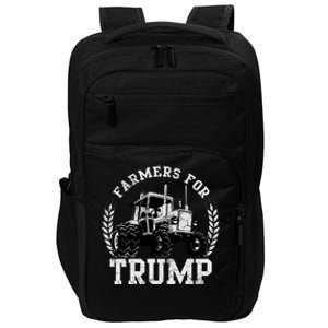 Farmers For Trump 2024 Election Farming Farmer Usa Funny Gift Impact Tech Backpack