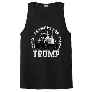 Farmers For Trump 2024 Election Farming Farmer Usa Funny Gift PosiCharge Competitor Tank