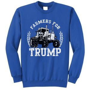 Farmers For Trump 2024 Election Farming Farmer Usa Funny Gift Sweatshirt