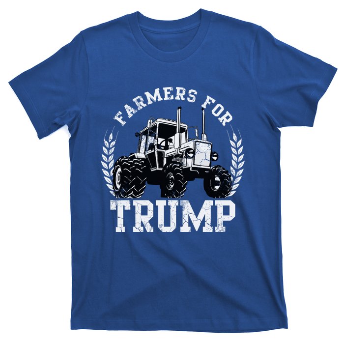 Farmers For Trump 2024 Election Farming Farmer Usa Funny Gift T-Shirt