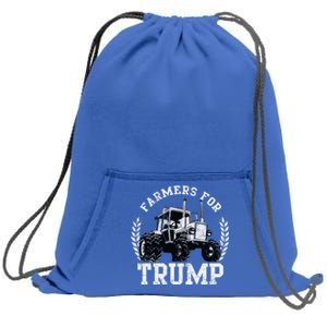 Farmers For Trump 2024 Election Farming Farmer Usa Funny Gift Sweatshirt Cinch Pack Bag