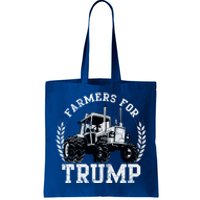 Farmers For Trump 2024 Election Farming Farmer Usa Funny Gift Tote Bag