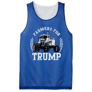 Farmers For Trump 2024 Election Farming Farmer Usa Funny Gift Mesh Reversible Basketball Jersey Tank