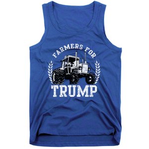 Farmers For Trump 2024 Election Farming Farmer Usa Funny Gift Tank Top