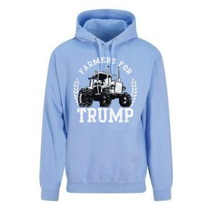 Farmers For Trump 2024 Election Farming Farmer Usa Funny Gift Unisex Surf Hoodie