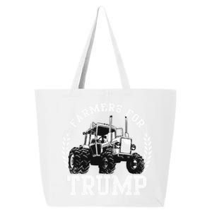 Farmers For Trump 2024 Election Farming Farmer Usa Funny Gift 25L Jumbo Tote